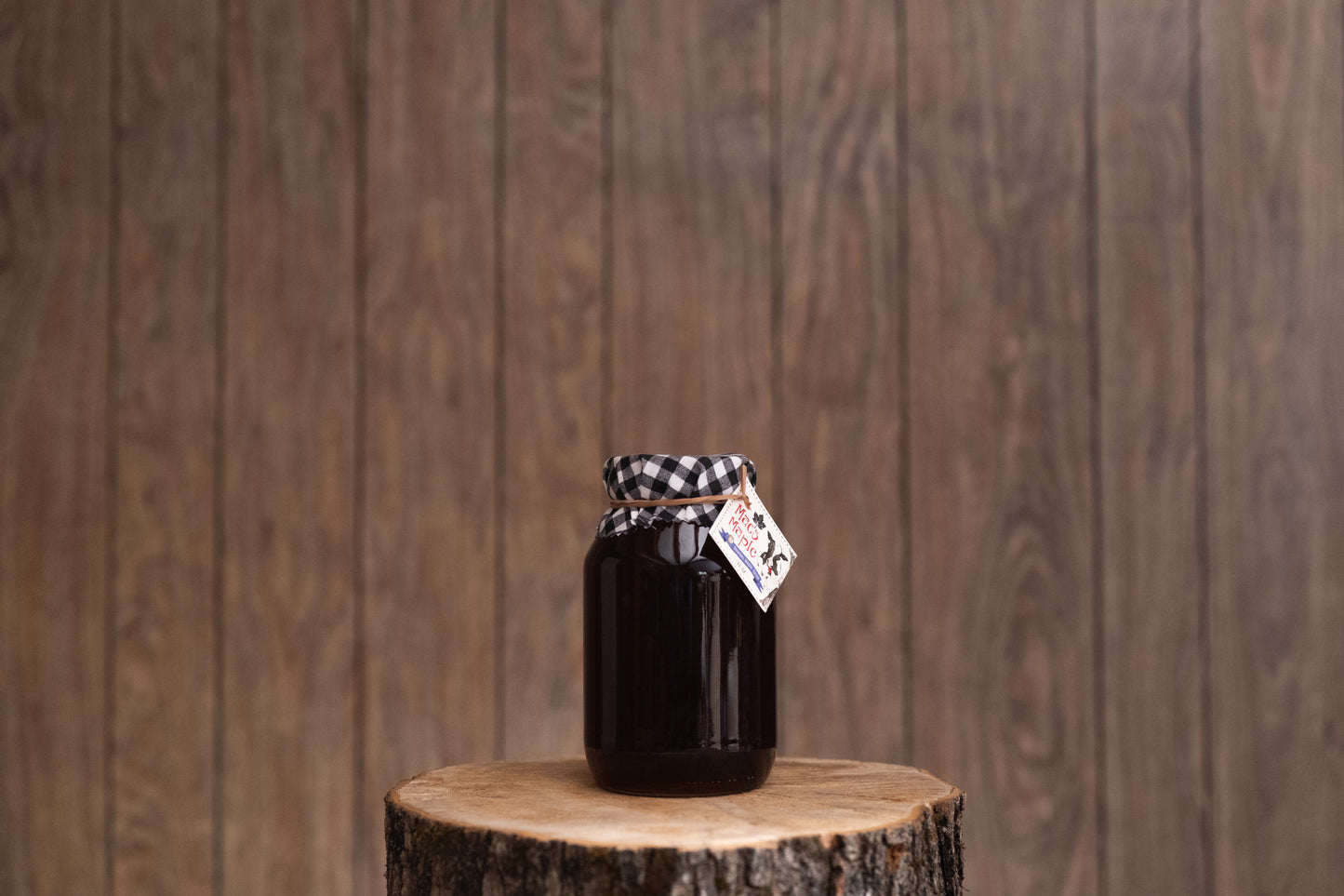 Bourbon Maple Syrup in Mason Jar