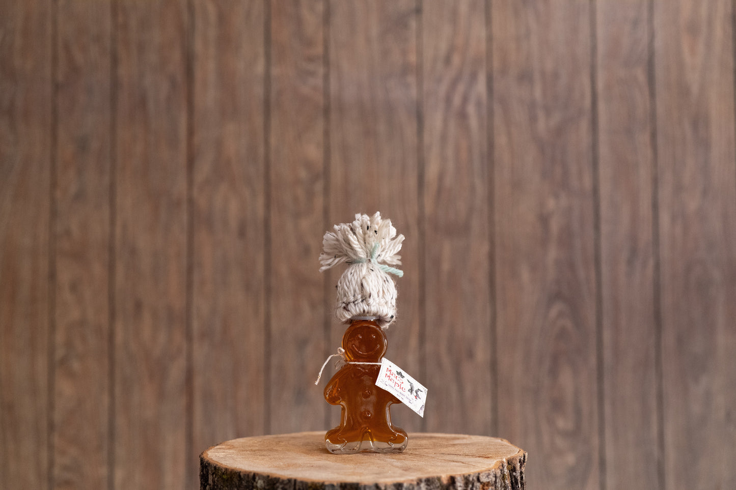 Glass Gingerbread Man Maple Syrup