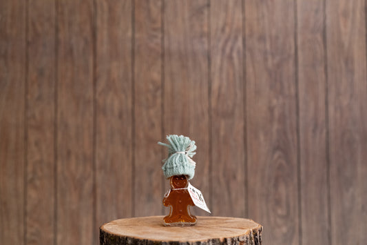 Glass Gingerbread Man Maple Syrup