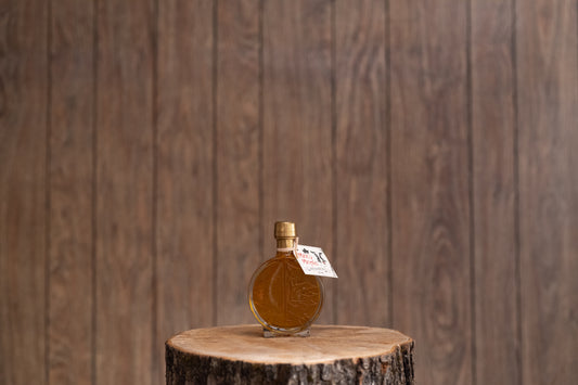 Modern Round Leaf Glass Bottle Maple Syrup