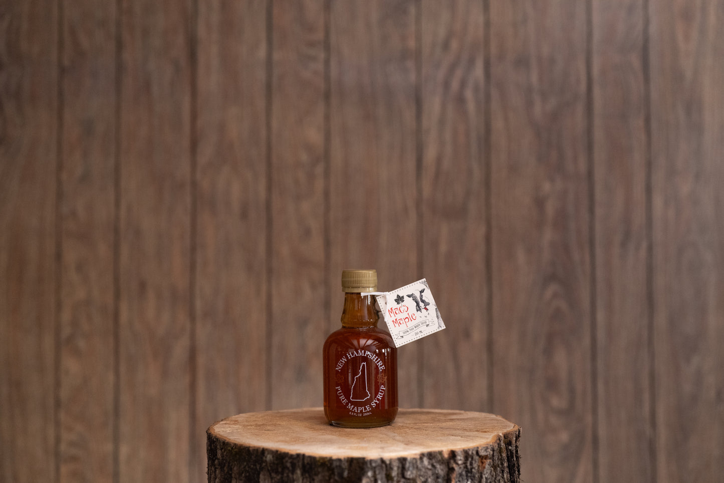 NH Maple Syrup Glass Bottle
