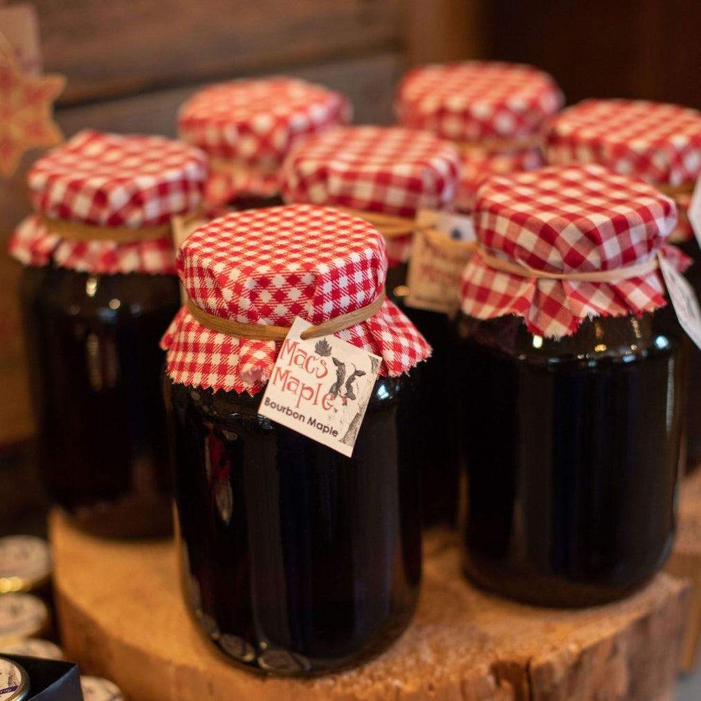 Bourbon Maple Syrup in Mason Jar