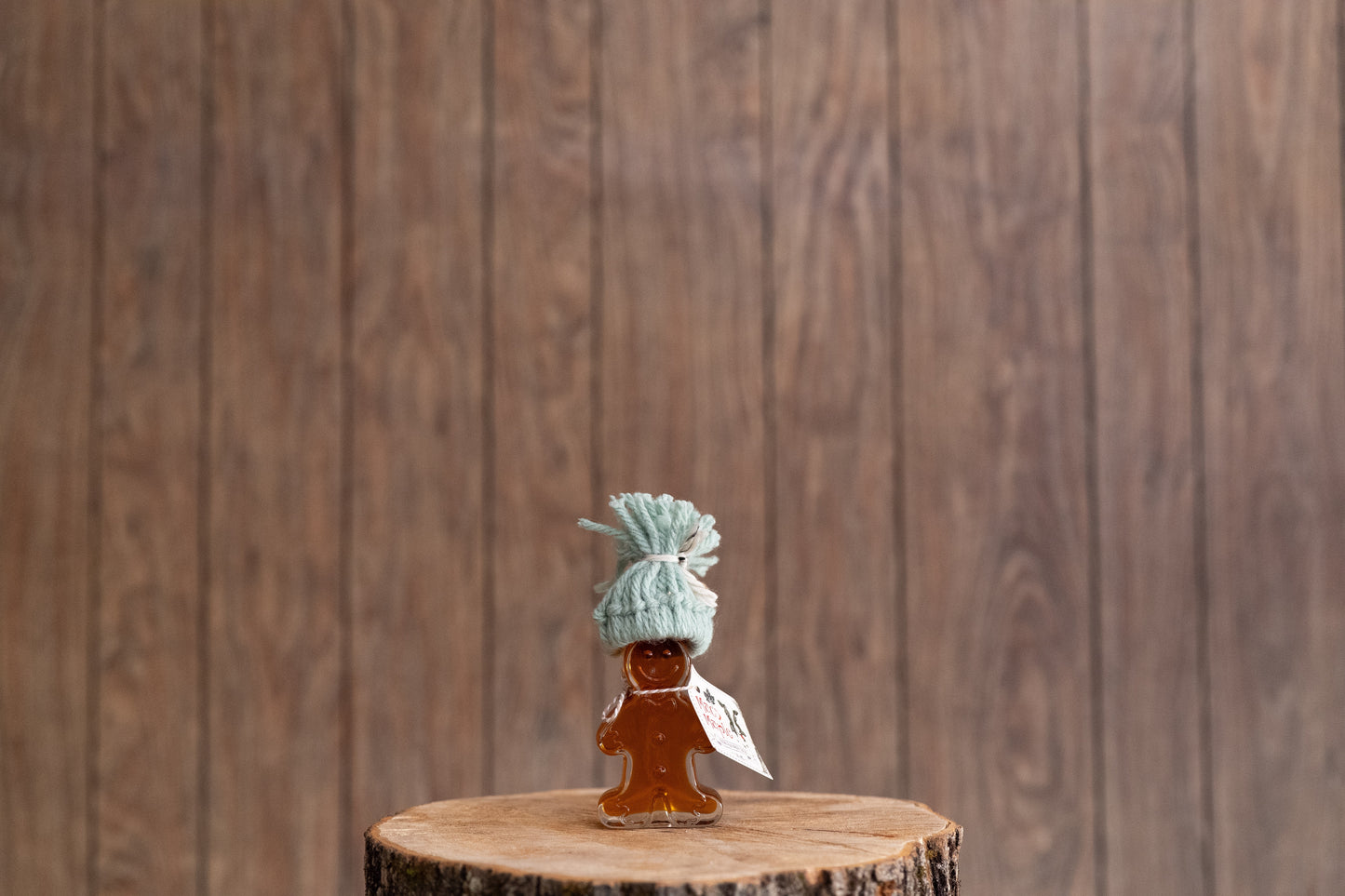 Glass Gingerbread Man Maple Syrup