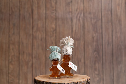 Glass Gingerbread Man Maple Syrup