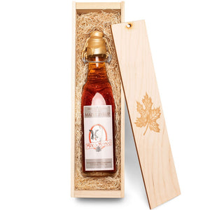 NH Maple Syrup Flute in a Wooden Box