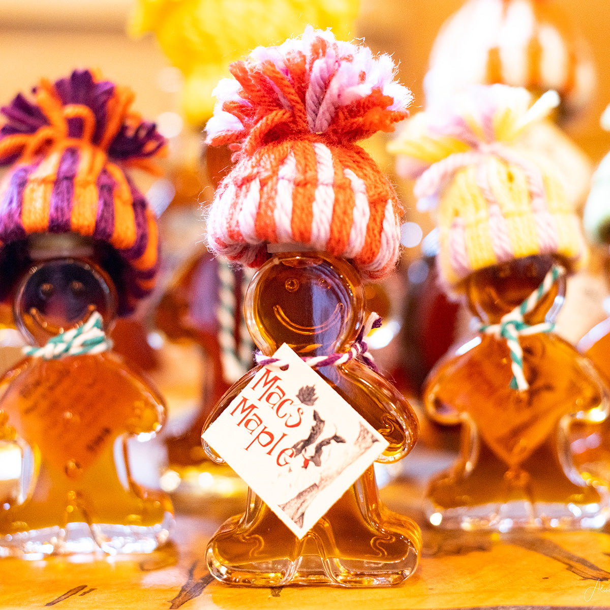 Glass Gingerbread Man Maple Syrup
